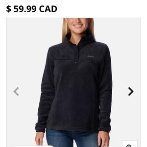 Columbia Black Pullover Fleece